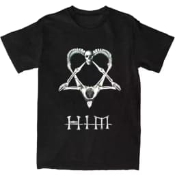 Street Hip Hop Him Band Graphic T-Shirt Goth Star Girl Boy Y2k Kawaii Clothes Men Women Anime Emo Short-Sleeved Oversize Y2k Tee