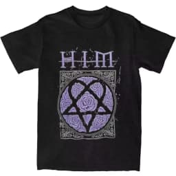 Street Hip Hop Him Band Graphic T-Shirt Goth Star Girl Boy Y2k Kawaii Clothes Men Women Anime Emo Short-Sleeved Oversize Y2k Tee