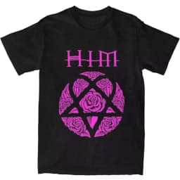 Street Hip Hop Him Band Graphic T-Shirt Goth Star Girl Boy Y2k Kawaii Clothes Men Women Anime Emo Short-Sleeved Oversize Y2k Tee