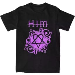 Street Hip Hop Him Band Graphic T-Shirt Goth Star Girl Boy Y2k Kawaii Clothes Men Women Anime Emo Short-Sleeved Oversize Y2k Tee
