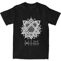Street Hip Hop Him Band Graphic T-Shirt Goth Star Girl Boy Y2k Kawaii Clothes Men Women Anime Emo Short-Sleeved Oversize Y2k Tee