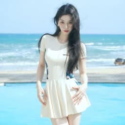 Swimsuit Women's One-piece Swimsuit New Cover Belly Slimming Conservative Hot Spring Swimming Pool Special Sports Swimsuit
