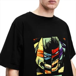 TMNT Face Strips Eastman T-Shirt Men Vintage T-Shirts Summer Breathable Harajuku Tee Shirt Cheap Oversized Tops