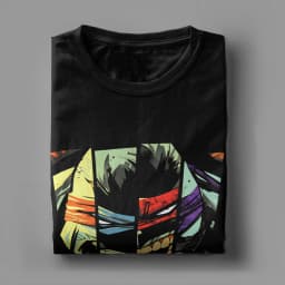 TMNT Face Strips Eastman T-Shirt Men Vintage T-Shirts Summer Breathable Harajuku Tee Shirt Cheap Oversized Tops