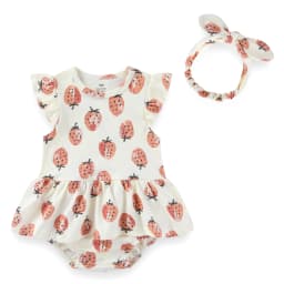 Cartoon Cute Baby Girl Clothing Set Ruffled Sleeveless Bodysuits Heaedband Summer Newborn Clothes 0-24 Months Infant Outfits