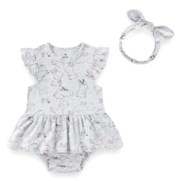 Cartoon Cute Baby Girl Clothing Set Ruffled Sleeveless Bodysuits Heaedband Summer Newborn Clothes 0-24 Months Infant Outfits