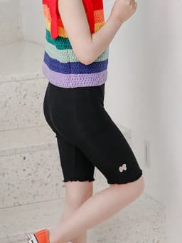 4-pack cute butterfly print girls' seven inch tight pants, Modal girls' summer elastic leggings, children's style