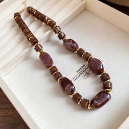 Fashion Acrylic Irregular Geometric Beads Choker Necklace New Handmade Knot Beaded Collar Necklaces Trendy Jewelry Gifts