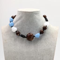 Fashion Acrylic Irregular Geometric Beads Choker Necklace New Handmade Knot Beaded Collar Necklaces Trendy Jewelry Gifts