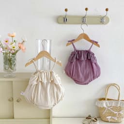 Summer Baby Girl Lace Sling Bodice Baby Girl Hollow Ruffled Princess Sling Bodice