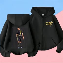 7 Ronaldo Sweatshirts for Baby CR7 Children Top Football Star Back to School Zipper Hoodie Children's Boy's Clothing Messi Boys.