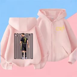 7 Ronaldo Sweatshirts for Baby CR7 Children Top Football Star Back to School Zipper Hoodie Children's Boy's Clothing Messi Boys.