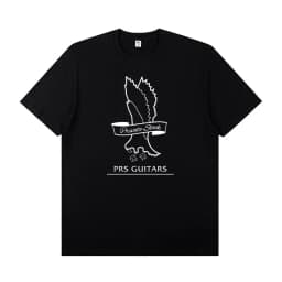 PRS Electric Guitar Peripheral Pattern Round Neck Rock T-shirt Short Sleeve Band Lead Singer Guitarist Practice T-shirt