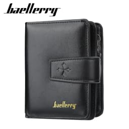 Baellerry Luxury Men's Wallet Vintage PU Leather Zipper Card Holder Male Purse Business Coin Holder