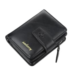 Baellerry Luxury Men's Wallet Vintage PU Leather Zipper Card Holder Male Purse Business Coin Holder