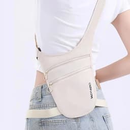 New Anti-Theft Travel Sport Waist Bag with Breathable Large Capacity Ultra-Thin Waterproof Concealed Belt Bag Chest Bag