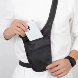 New Anti-Theft Travel Sport Waist Bag with Breathable Large Capacity Ultra-Thin Waterproof Concealed Belt Bag Chest Bag
