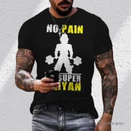 Summer Men's All Match Gym Goku Tops Dragon Ball T-shirt Kakarot Vegeta Super Saiyan Tshirt
