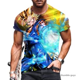 Summer Men's All Match Gym Goku Tops Dragon Ball T-shirt Kakarot Vegeta Super Saiyan Tshirt