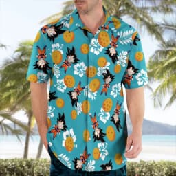 2026 Goku Dragon Ball Hawaiian Anime Shirt Summer Vibes Summer Sports Leisure Men's T-Shirt Children's Clothing Tee Y2k Woman
