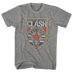 The Clash Collision Band London Calling, A Casual T-shirt Men's and Women's Luxury Band Brand, Featuring Dropped Guitarists