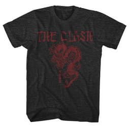 The Clash Collision Band London Calling, A Casual T-shirt Men's and Women's Luxury Band Brand, Featuring Dropped Guitarists