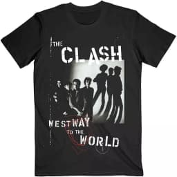The Clash Collision Band London Calling, A Casual T-shirt Men's and Women's Luxury Band Brand, Featuring Dropped Guitarists