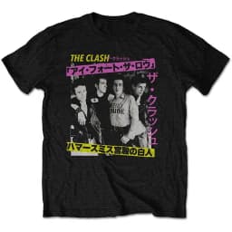 The Clash Collision Band London Calling, A Casual T-shirt Men's and Women's Luxury Band Brand, Featuring Dropped Guitarists
