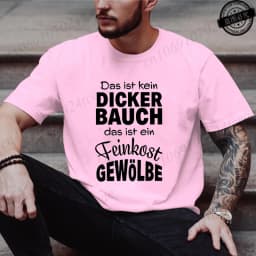 Men's Fashion T-shirt Summer Streetwear Round Neck Casual Camisetas T-shirt Das Ist Kein DICKER BAUCH Design T-Shirts Tee Tops