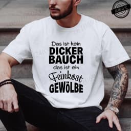 Men's Fashion T-shirt Summer Streetwear Round Neck Casual Camisetas T-shirt Das Ist Kein DICKER BAUCH Design T-Shirts Tee Tops