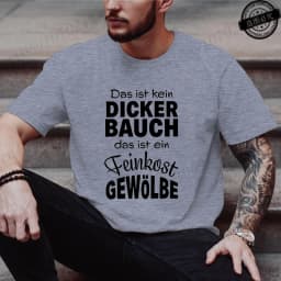 Men's Fashion T-shirt Summer Streetwear Round Neck Casual Camisetas T-shirt Das Ist Kein DICKER BAUCH Design T-Shirts Tee Tops