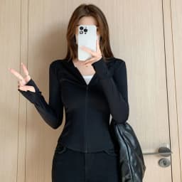 Casual Anti UV Summer Sunscreen Hoodie Long Sleeve Shirt Quick Dry Jacket Women Solid Color Thin Sun Protection Coats Running