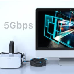 CABLETIME USB 3.0 VR Date Cable 5Gbps High Speed PC Data Transfer 3M/5M/7M for Oculus/Quest 3/Meta Quest 3S