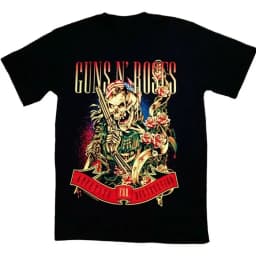 2026 Guns N 'Roses Rockers Guns N' Roses European and American Male and Female Gangsters T-shirt Short Sleeves