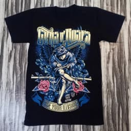 2026 Guns N 'Roses Rockers Guns N' Roses European and American Male and Female Gangsters T-shirt Short Sleeves