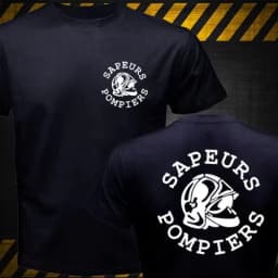 New Sapeurs Pompiers Paris France Firefighter Fire Department Brigade T-Shirt 2026 Summer High Quality Men Printing on T Shirts