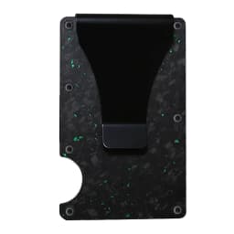 Men's RFID Blocking Wallet Metal Card Holder Slim Credit Card Case Carbon Fiber Business Bank Cardholder with Money Clip EDC