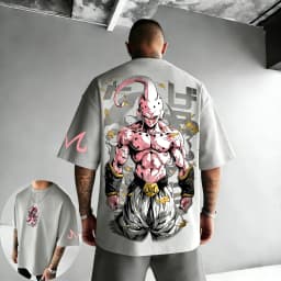 New Dragon Ball Anime Majin Buu Printed T-shirt 2026 Summer New Style Men's and Women's Casual Street Fashion Short Sleeve Top