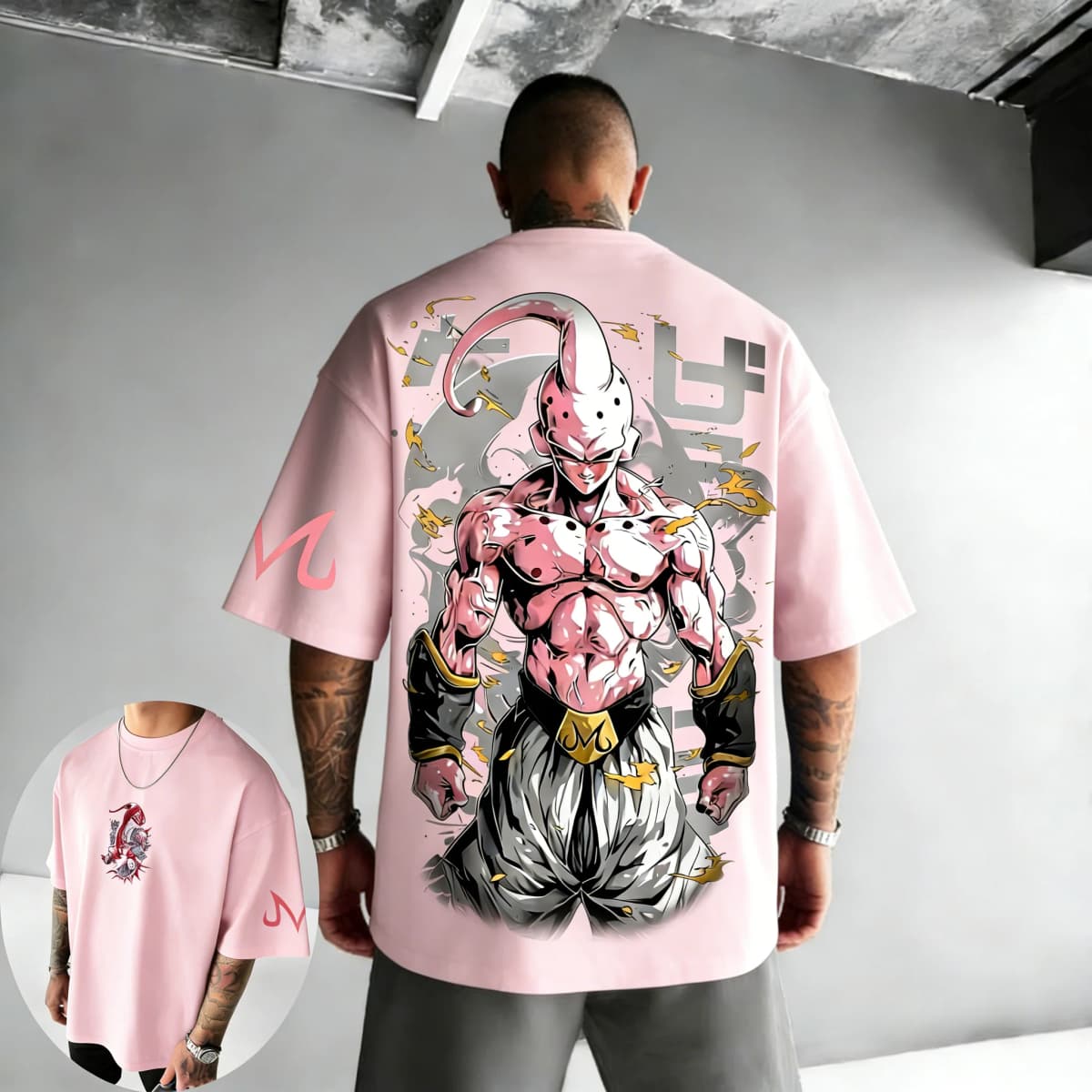 New Dragon Ball Anime Majin Buu Printed T-shirt 2026 Summer New Style Men's and Women's Casual Street Fashion Short Sleeve Top