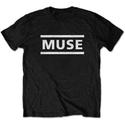 Muse Minimalist Logo Print Cotton T-Shirt Alternative Rock Band Unisex Short Sleeve Tee