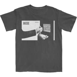 Muse Minimalist Logo Print Cotton T-Shirt Alternative Rock Band Unisex Short Sleeve Tee
