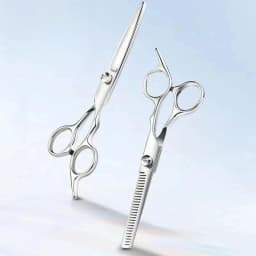 2-Piece Set of Hair Scissors, Professional Stainless Steel Barber Scissors, Suitable for Men's, Women's Salons and Home Hair Car