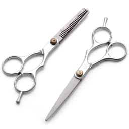 2-Piece Set of Hair Scissors, Professional Stainless Steel Barber Scissors, Suitable for Men's, Women's Salons and Home Hair Car