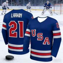 2026 Men's Best-Selling American Ice Hockey Training Jersey T-Shirt for Sports Quick-Dry 3D Print Long-Sleeved T-Shirt Kids