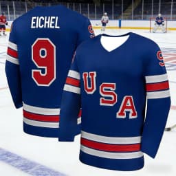 2026 Men's Best-Selling American Ice Hockey Training Jersey T-Shirt for Sports Quick-Dry 3D Print Long-Sleeved T-Shirt Kids