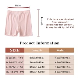 5 PCS tights Toddler Kids' Comfort Safety Shorts - Anti-Slip for Girls, Infants & Children, All-Season