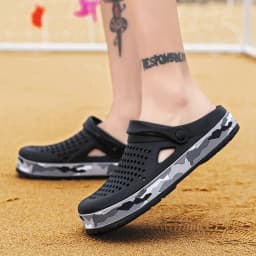 Flat Sandals Men Shoes New Slippers Men Garden Platform Sandals Man Summer Sandals Male Sneakers Outdoor Flip Flops Home Clogs