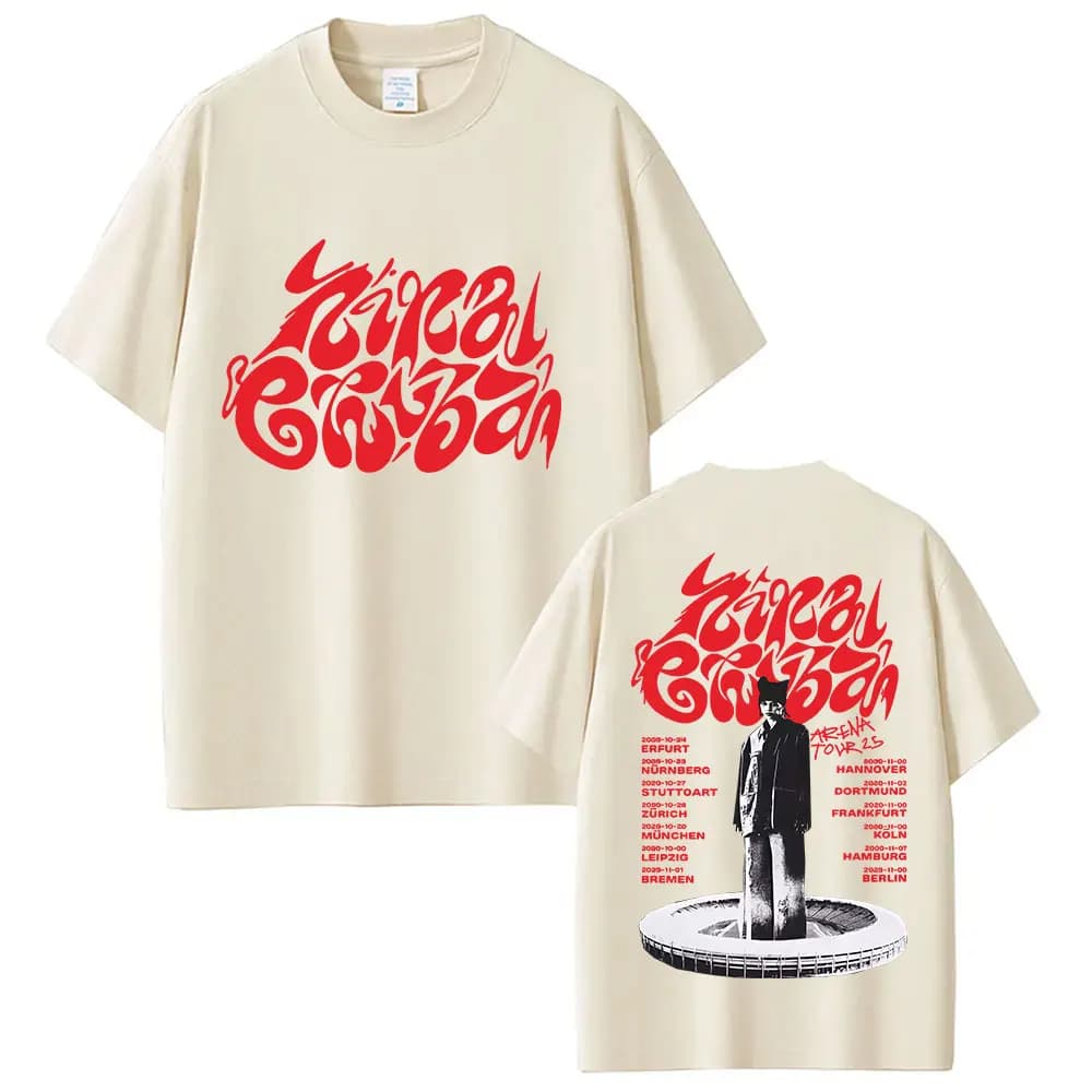 Singer Nina Chuba Arena Tour 2026 Graphic Tee Shirt Men Women Hip Hop O-Neck Cotton T-shirts Fashion Oversized Short Sleeve Tees