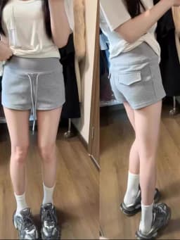 Korean Style Women Mid Waist Shorts Solid Color Mini Summer Casual Cotton Slim Fit Y2K Streetwear Women Shorts Black Shorts
