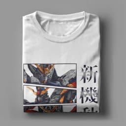 Men's GUNDAM WING SERIES T Shirt Giant Robot Cotton Clothes Crazy Short Sleeve O Neck Tees Plus Size T-Shirt